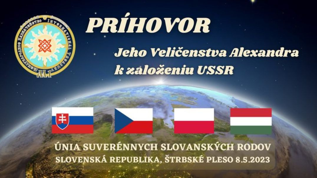 ⁣Príhovor Jeho Veličenstva Alexandra k založeniu USSR