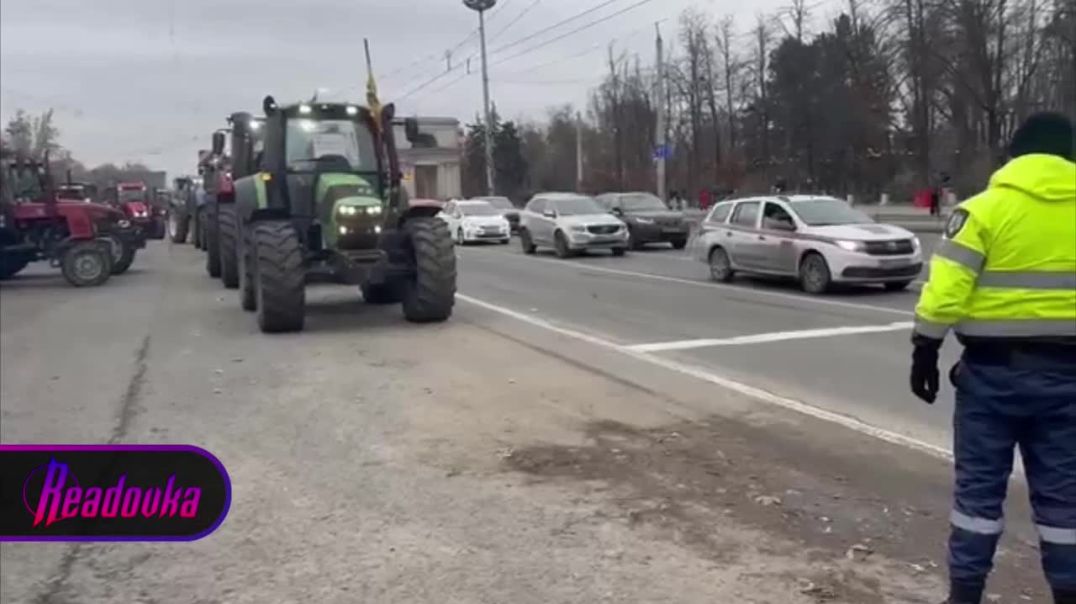 ⁣⁣В Кишиневе фермеры вновь устроили забастовку в борьбе против варварской сельскохозяйственной полити