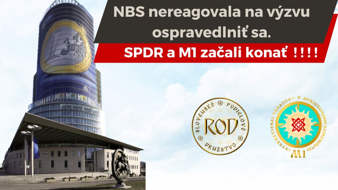 ⁣NBS nereagovala na výzvu ospravedlniť sa. SPDR a M1 začali konať !!!