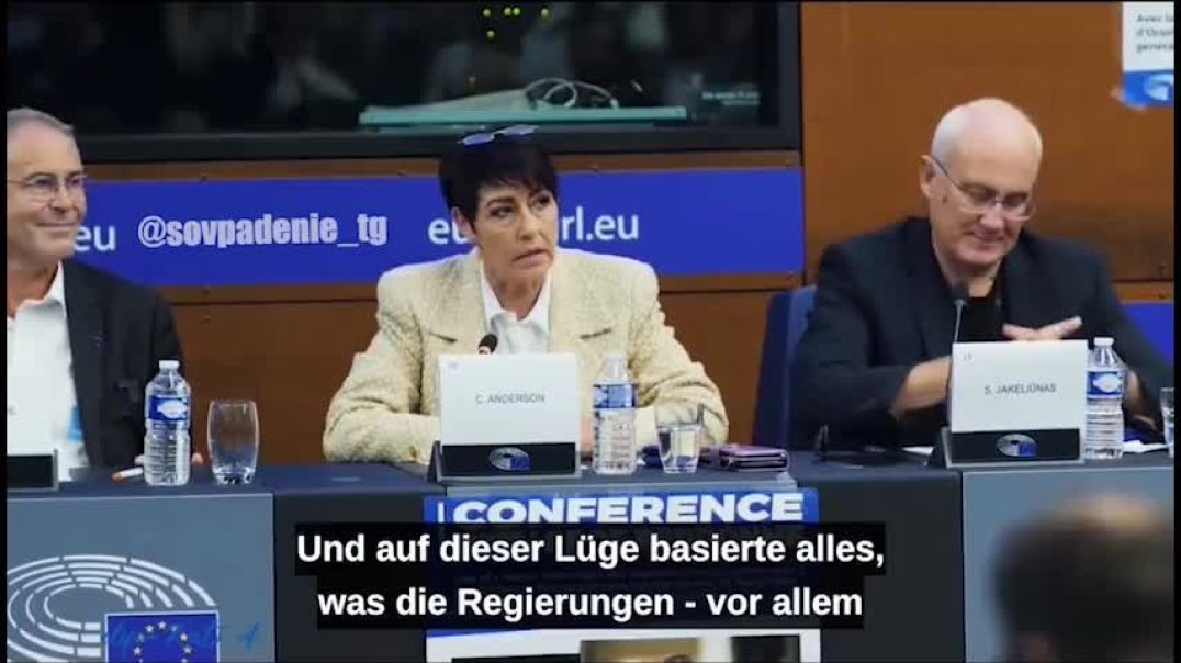 Кристин Андерсон, член Европарламента, обвиняет президента комиссии ЕС Урсулу фон дер Ляйен