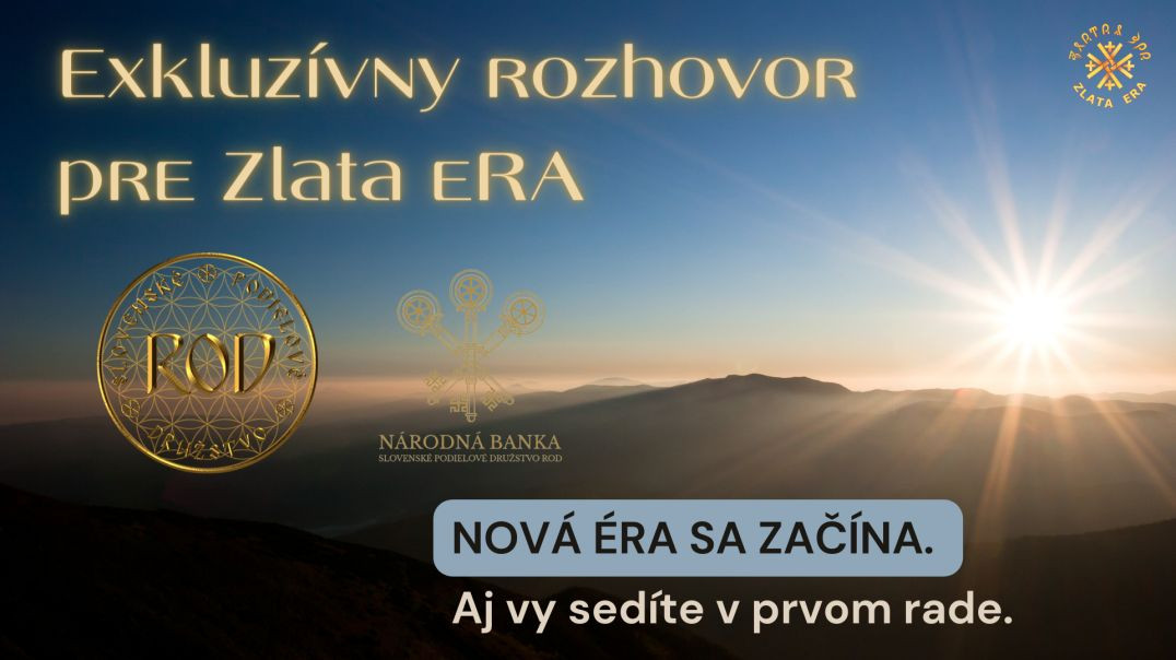 Exkluzívny rozhovor pre Zlata eRA 03-2023 | NOVÁ ÉRA SA ZAČÍNA. Aj vy sedíte v prvom rade.