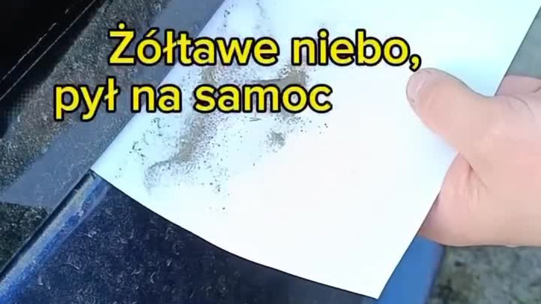 ⁣Странная реакция песка из Сахары, долетевшего недавно до Польши, на магнит, облетает европейский сег