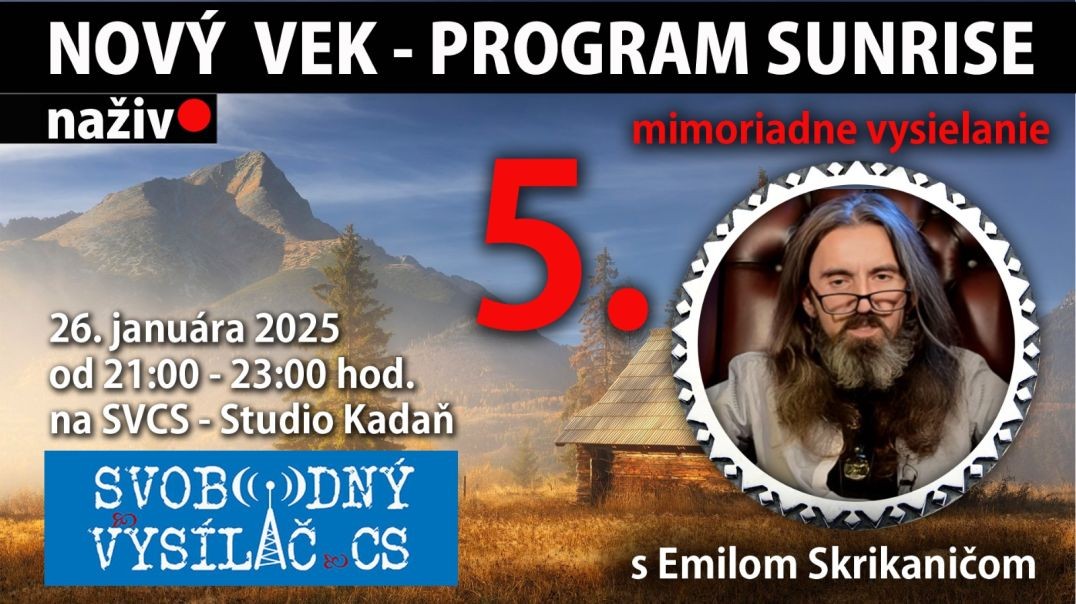 Relácia 05 | NOVÝ VEK - MIMORIADNE VYSIELANIE S DÔLEŽITÝMI INFORMÁCIAMI 26.1.2025